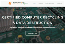Tablet Screenshot of abetterwayrecycling.com